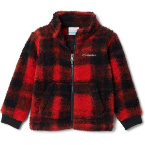 Columbia baby-boys Rugged Ridge II Printed Sherpa Full Zip(Sail Red Omblur Tonal)