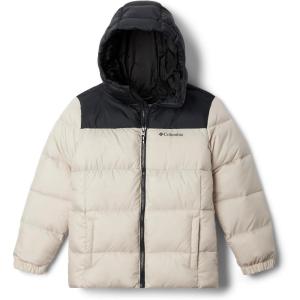 Columbia boys Puffect Hooded Jacket(Dark Stone/Black)