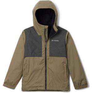 Columbia boys Rainy Trails Ii Fleece Lined Jacket(Stone Green/Black Slub)