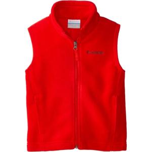 Columbia boys Steens Mountain Fleece Vest(Bright Red)