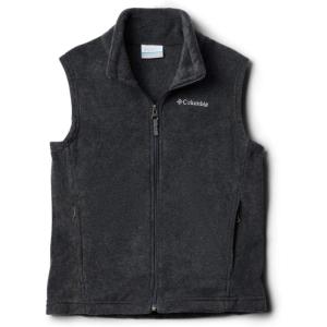 Columbia boys Steens Mountain Fleece Vest(Charcoal Heather)