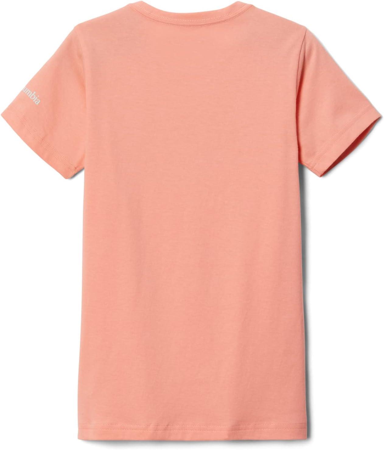 imageColumbia Girls Mission Lake Short Sleeve Graphic ShirtTShirtCoral Reef Foxy Pack