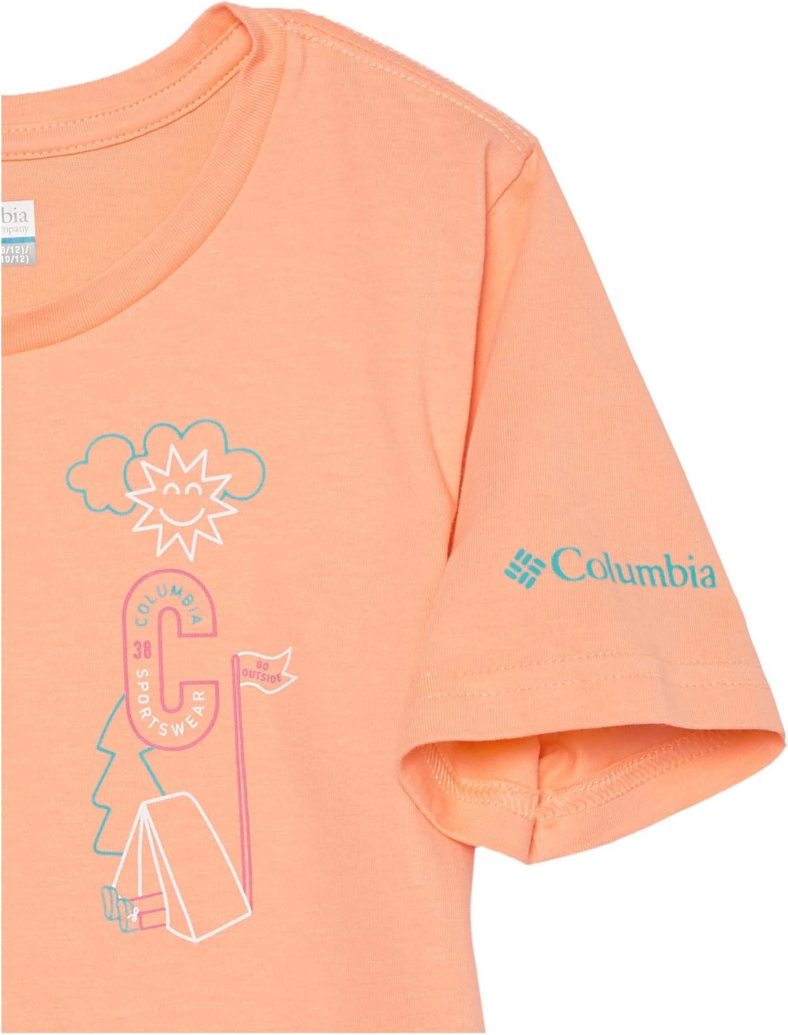 imageColumbia Girls Mission Lake Short Sleeve Graphic ShirtTShirtPeachCamp Csc Graphic