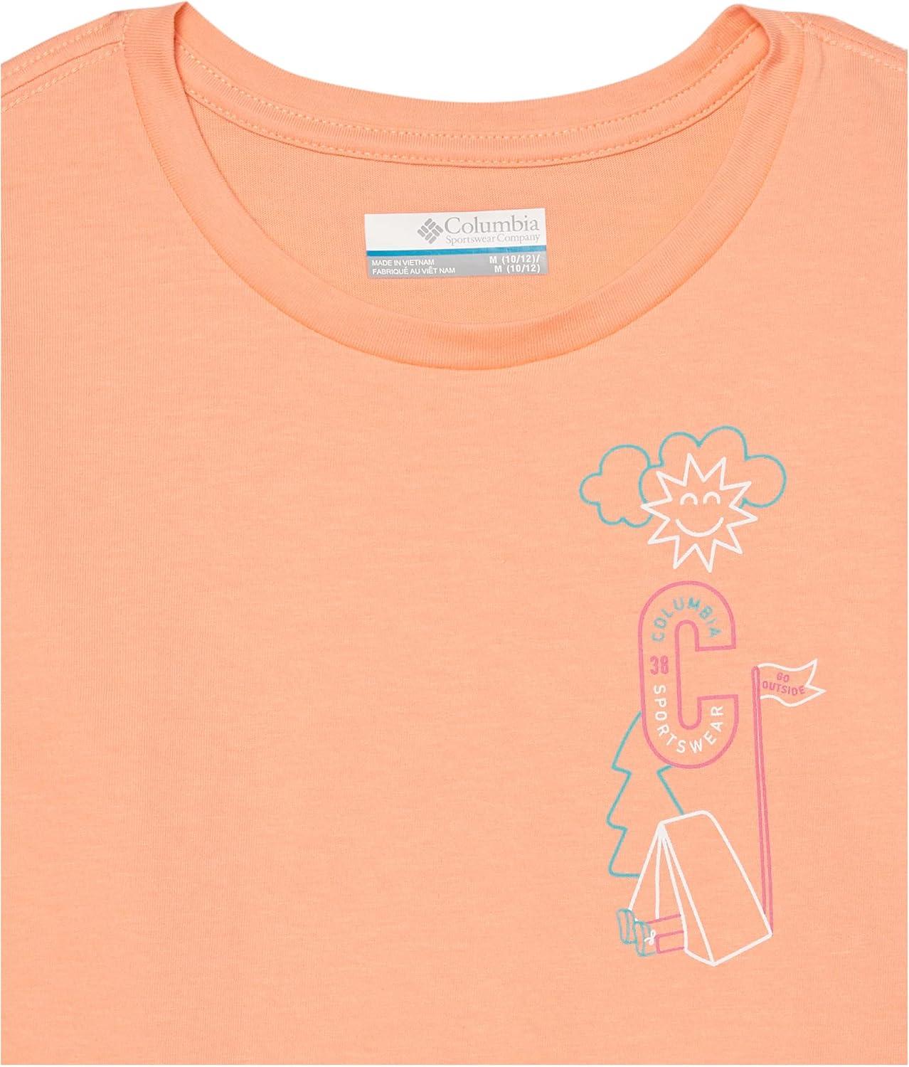 imageColumbia Girls Mission Lake Short Sleeve Graphic ShirtTShirtPeachCamp Csc Graphic