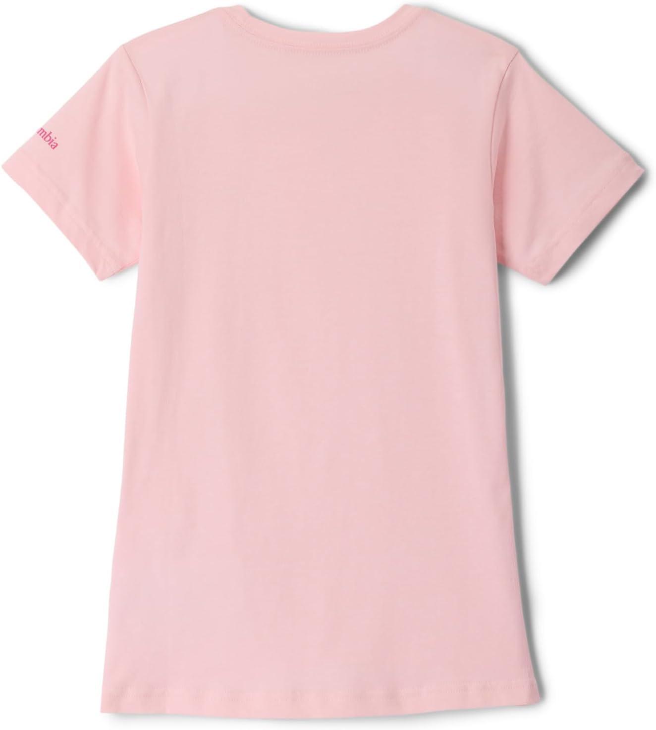 imageColumbia Girls Mission Lake Short Sleeve Graphic ShirtTShirtSatin PinkCsc Stacked