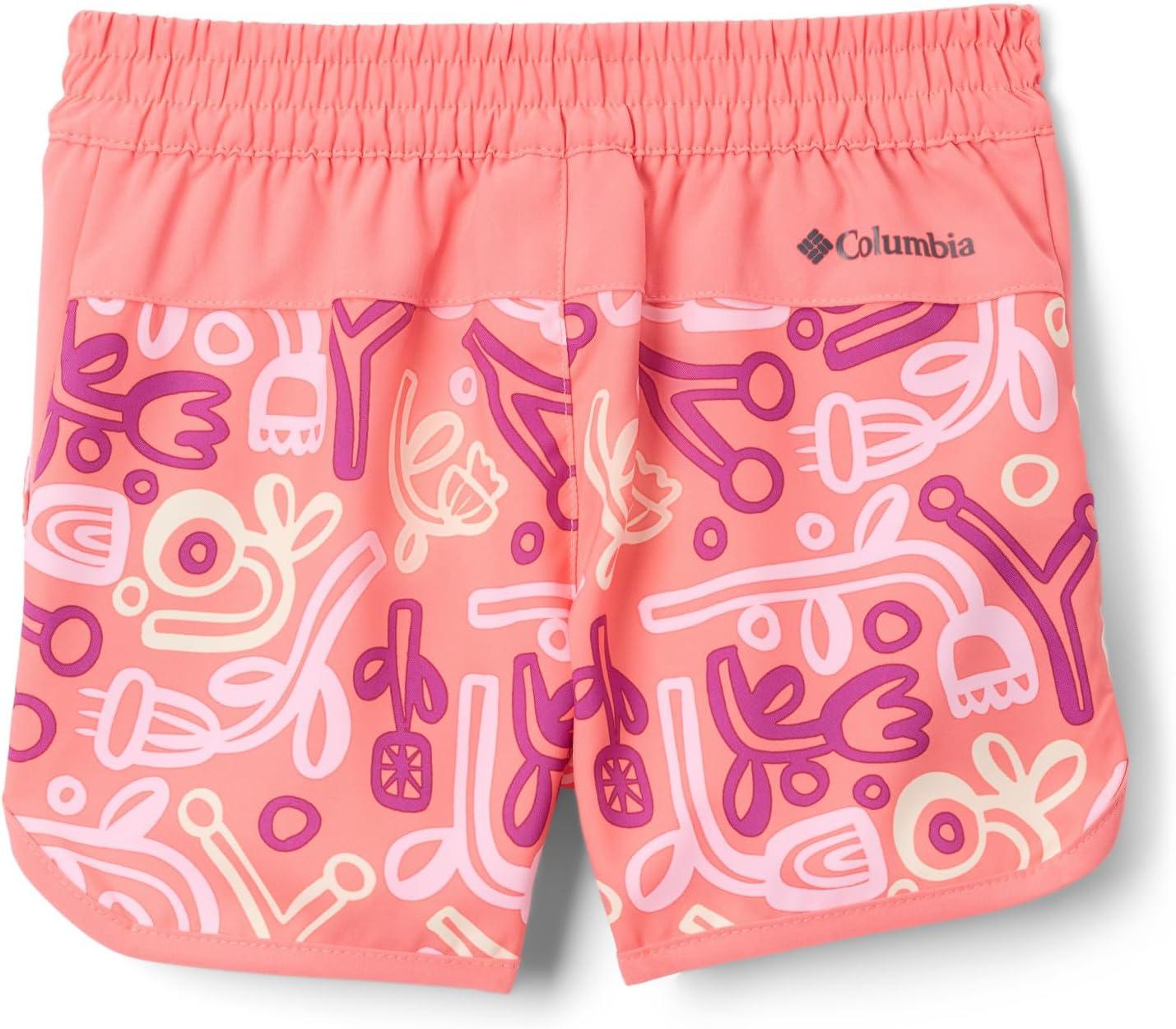 imageColumbia Girls Sandy Shores Printed BoardshortHot Coral Marker Made