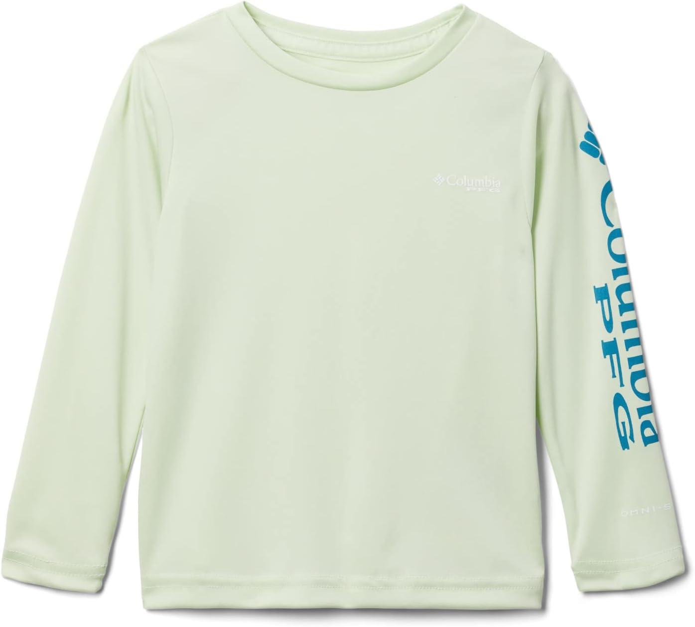 imageColumbia Girls Tidal Tee Long SleeveLight LimeDeep Marine Logo