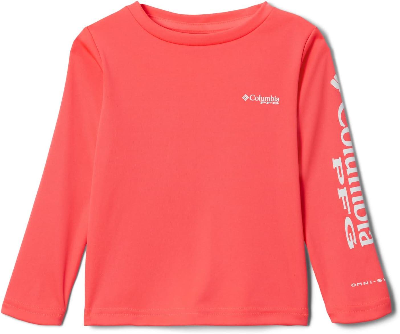 imageColumbia Girls Tidal Tee Long SleeveNeon SunriseWhite Logo