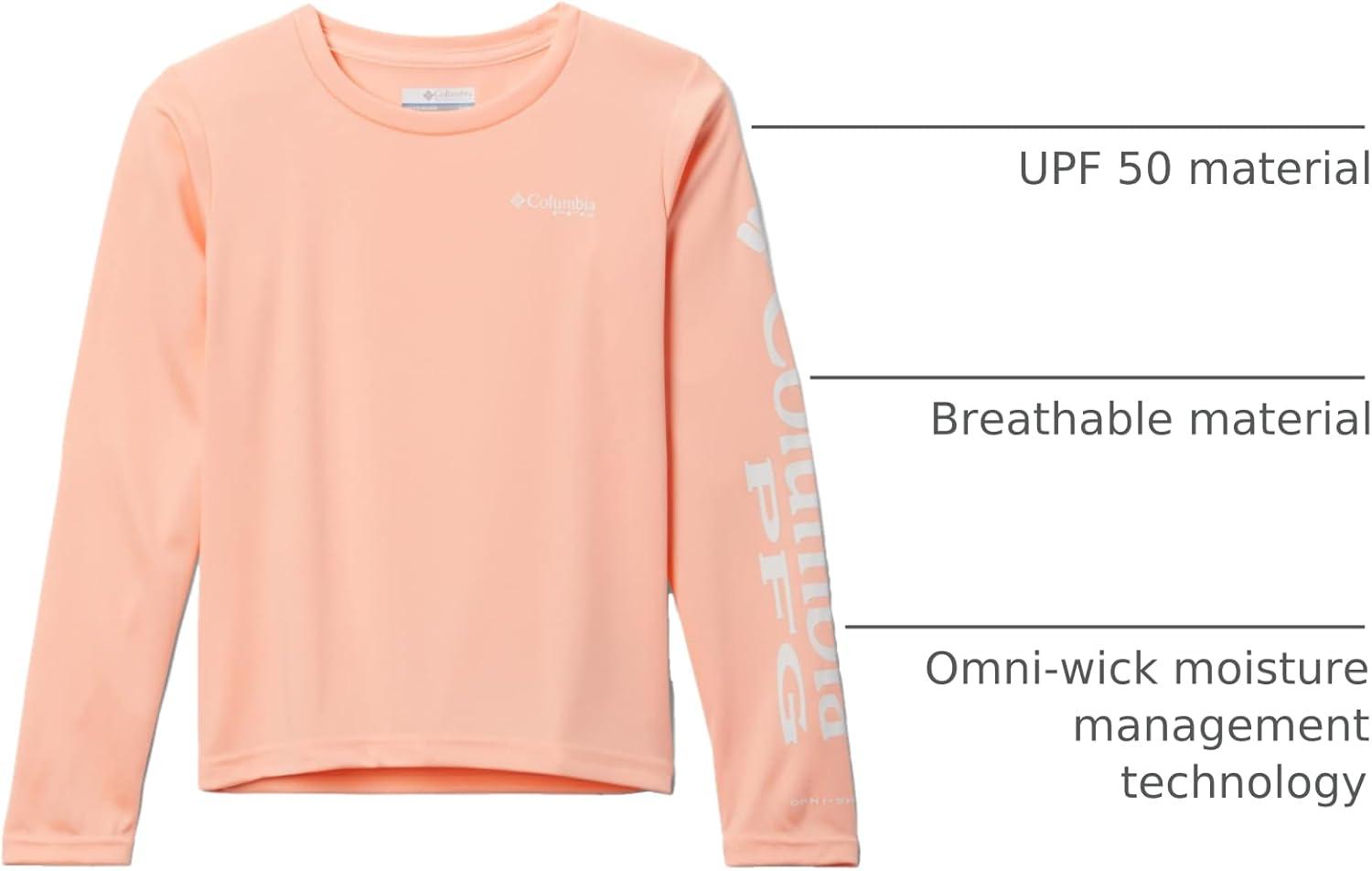 imageColumbia Girls Tidal Tee Long SleeveTiki Pink