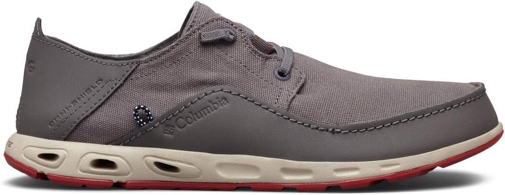 imageColumbia Mens Bahama Vent Relaxed Laced Boat ShoeCity Grey Vintage Red