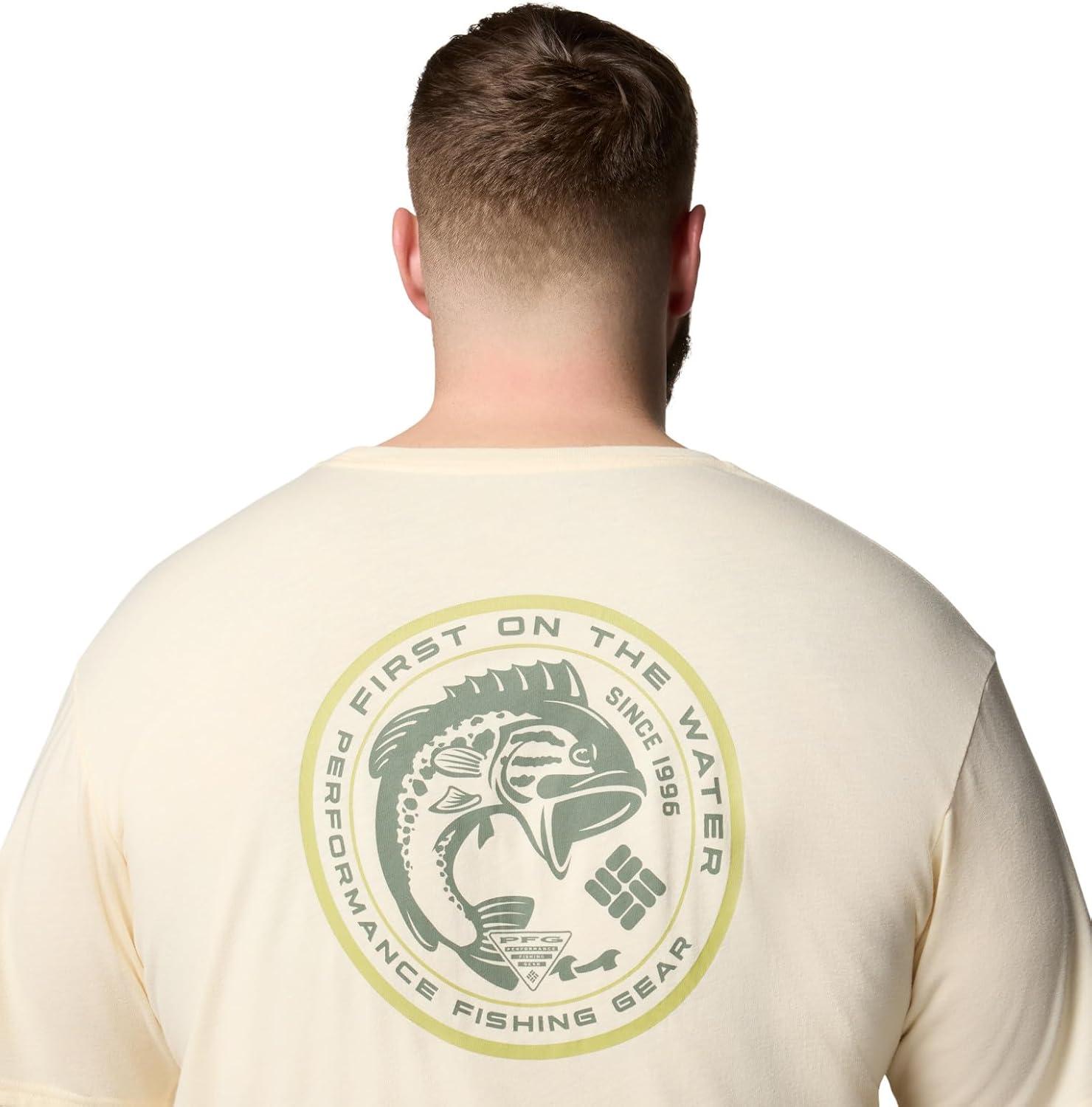imageColumbia Mens PFG Dorado Taco Short SleeveLemon WashPfg Circle Bass