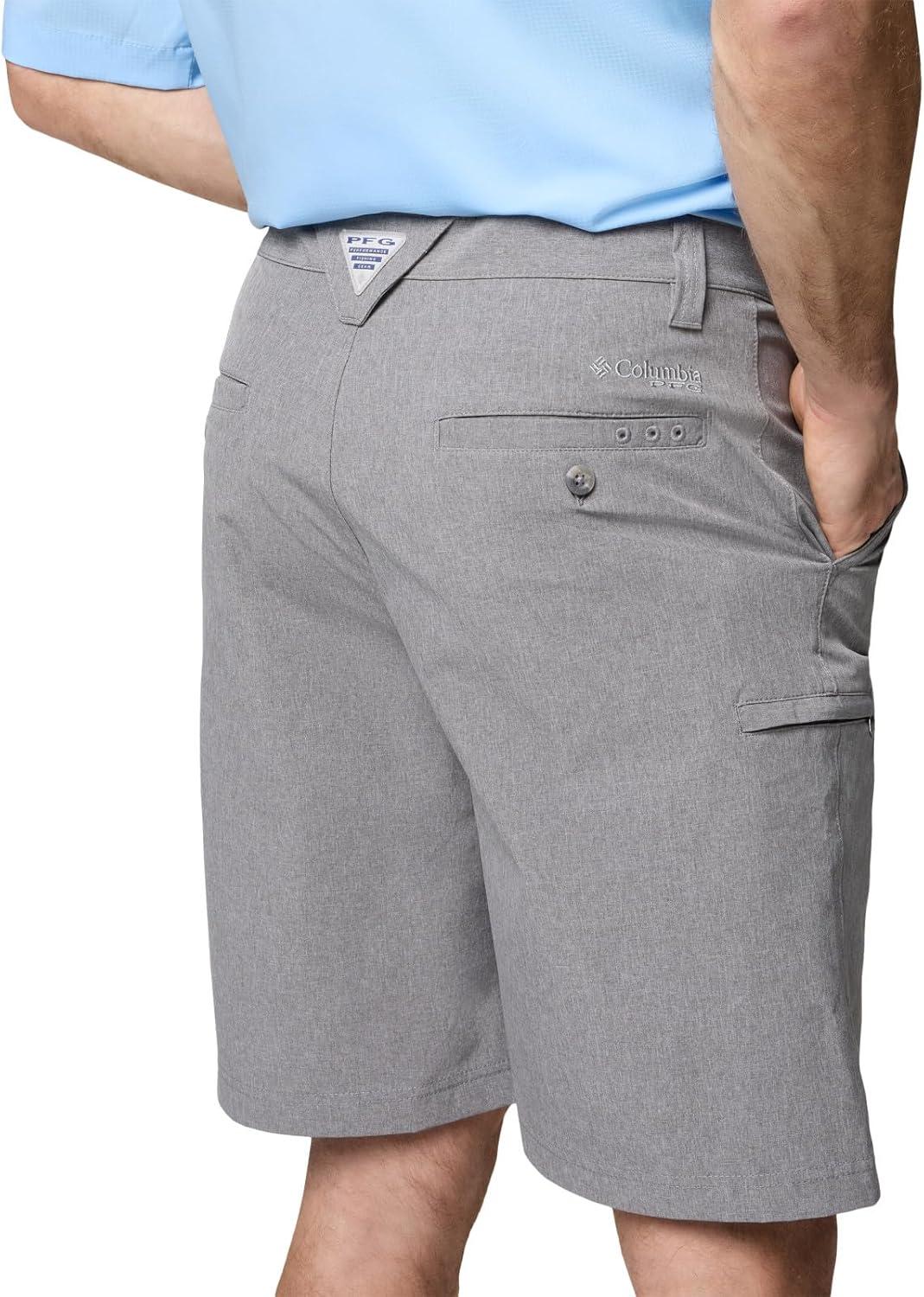 imageColumbia Mens PFG Grander Marlin Iii Offshore ShortCity Grey Heather