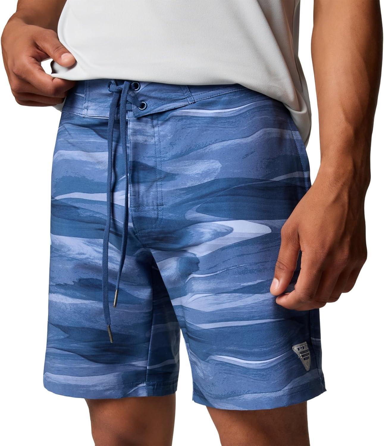 imageColumbia Mens PFG Offshore III Board ShortCollegiate Navy Obsidian