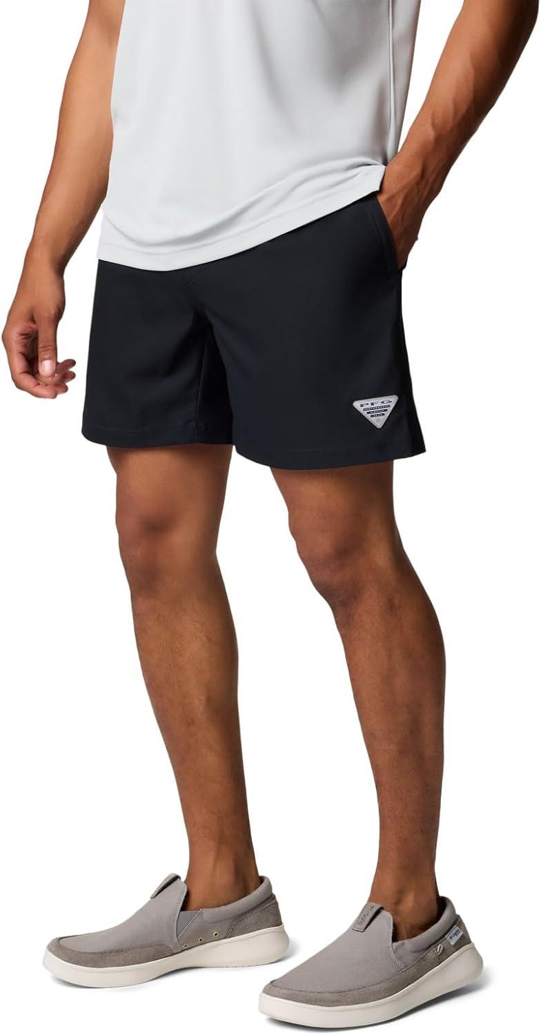 imageColumbia Mens PFG Rambler Lined ShortBlackGulf Stream