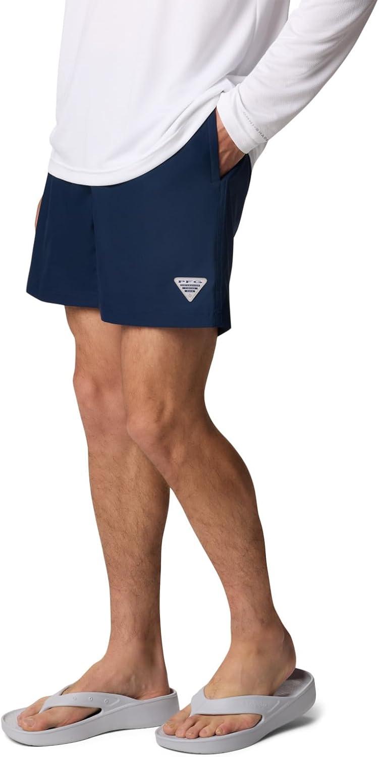 imageColumbia Mens PFG Rambler Lined ShortCollegiate NavyCool Grey