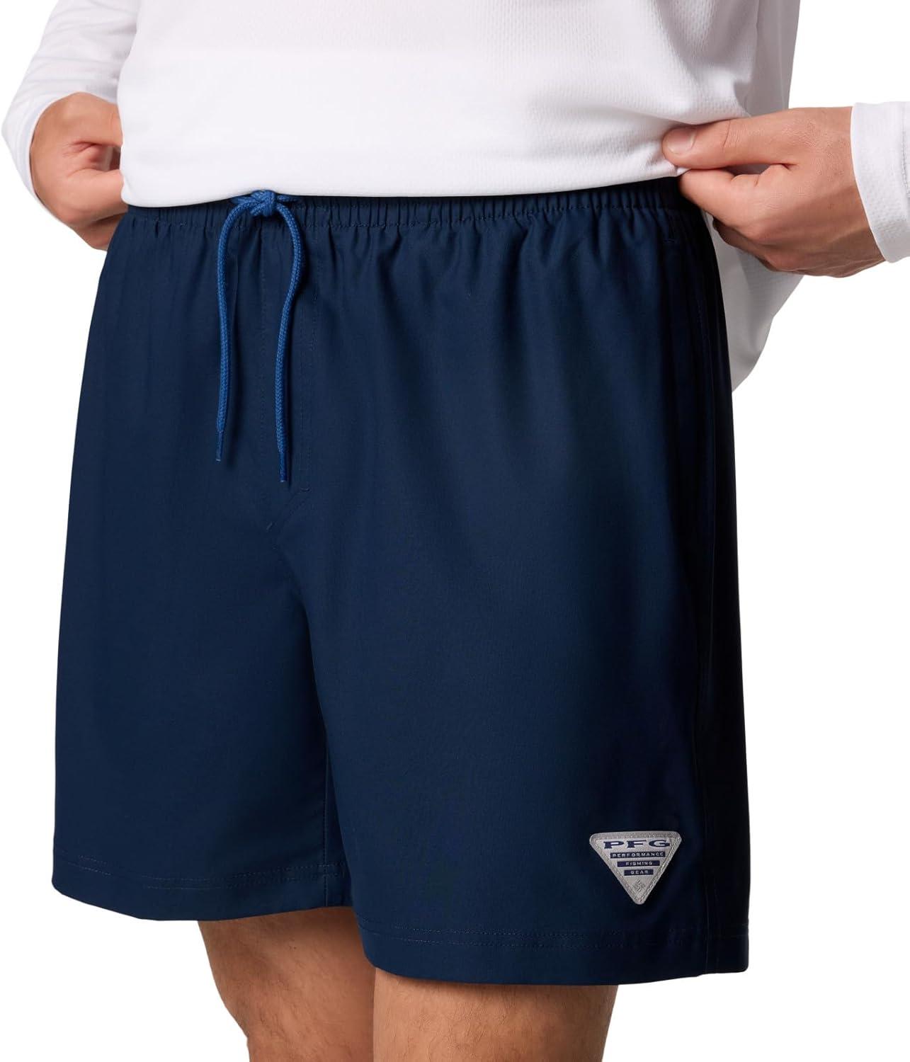 imageColumbia Mens PFG Rambler Lined ShortCollegiate NavyCool Grey