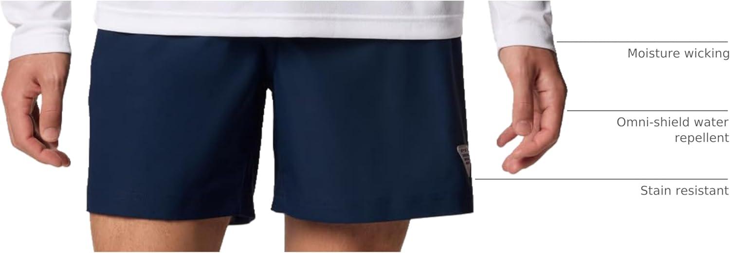 imageColumbia Mens PFG Rambler Lined ShortCollegiate NavyCool Grey