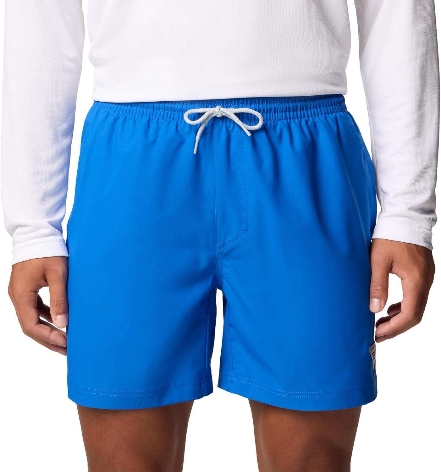 imageColumbia Mens PFG Rambler Lined ShortVivid BlueCool Grey