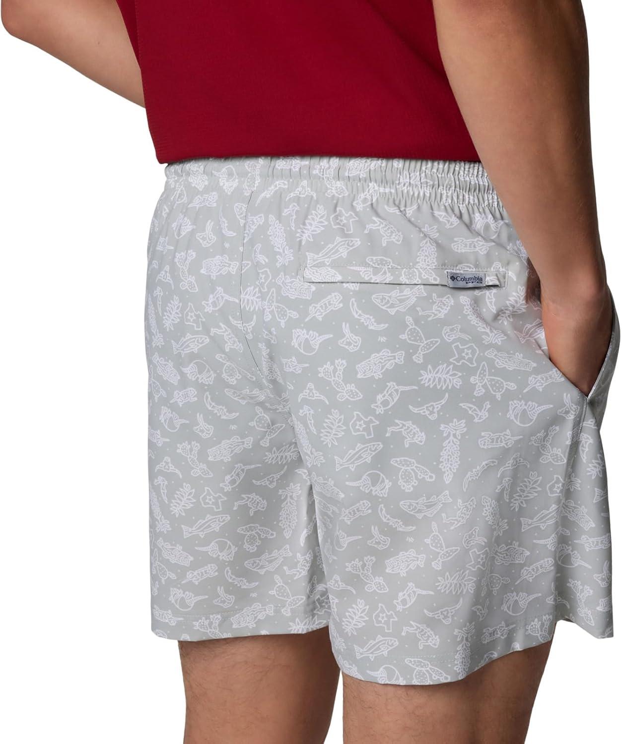 imageColumbia Mens PFG Rambler Water ShortCool Grey Texas Time