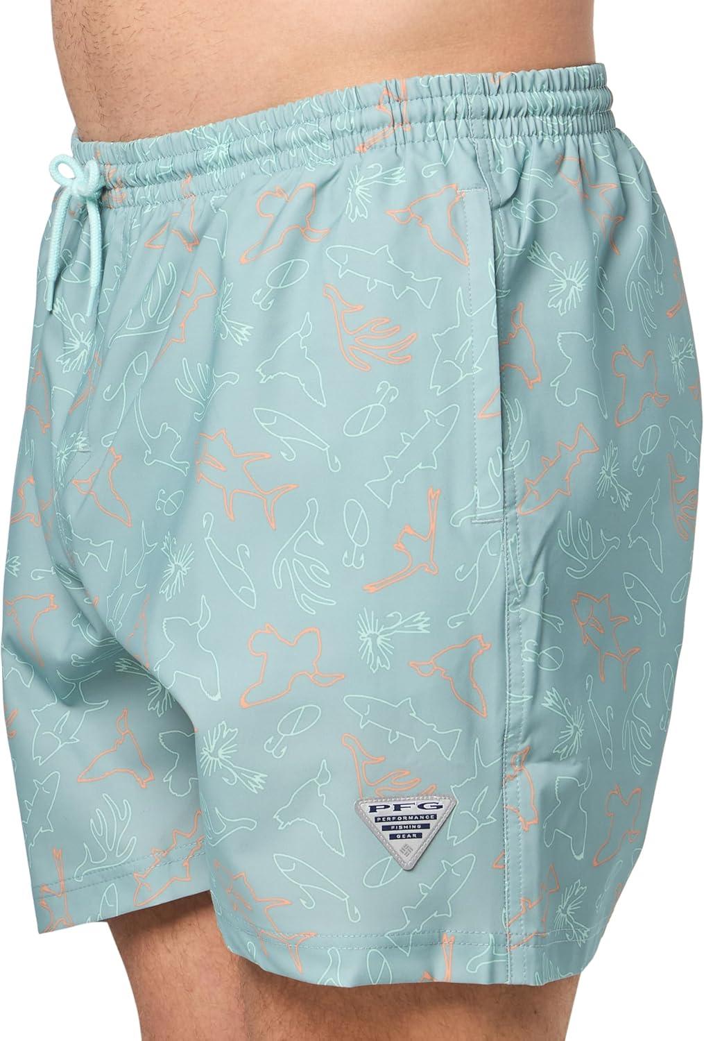 imageColumbia Mens PFG Rambler Water ShortCrushed Blue Casted N Blasted
