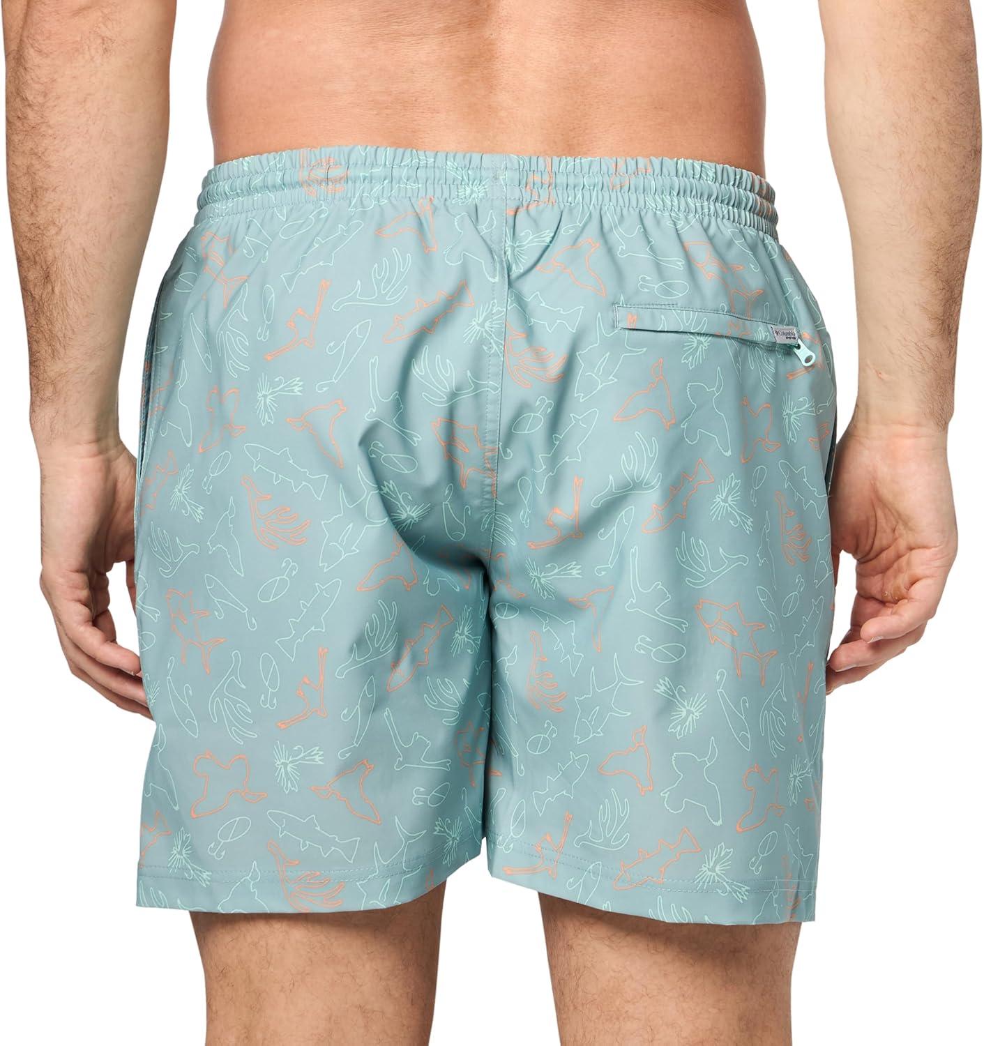 imageColumbia Mens PFG Rambler Water ShortCrushed Blue Casted N Blasted