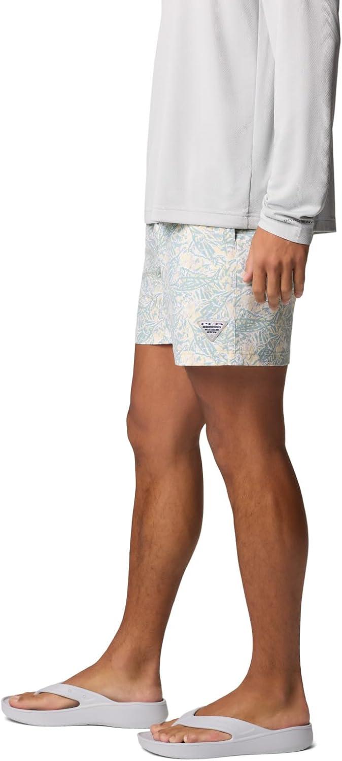 imageColumbia Mens PFG Rambler Water ShortLemon Wash Marlin Palms