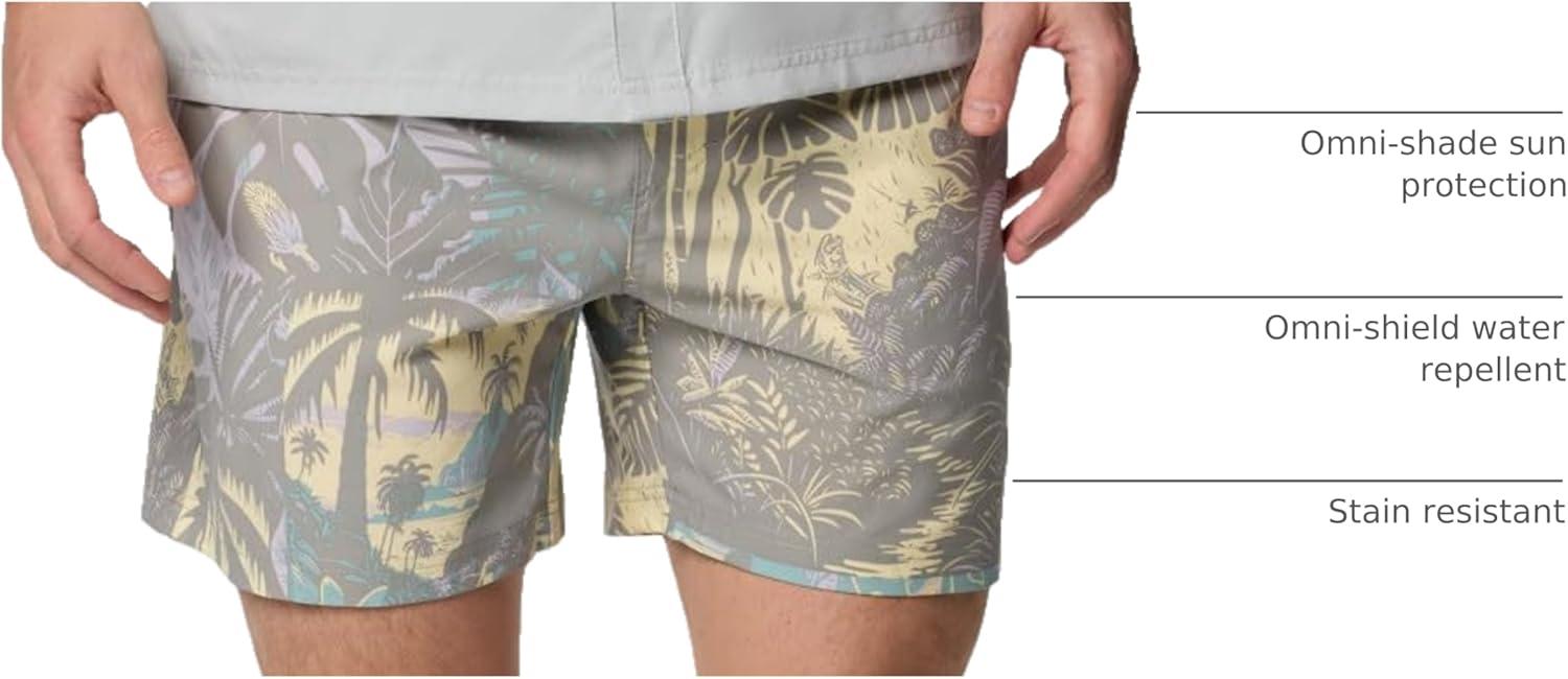 imageColumbia Mens PFG Rambler Water ShortLemon Wash Tarpon Trek