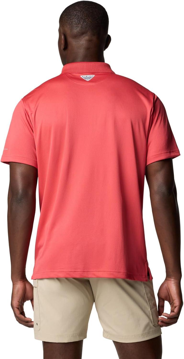 imageColumbia Mens PFG Solar Stream PoloSunset Red