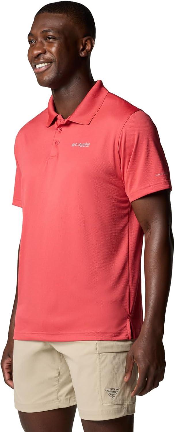 imageColumbia Mens PFG Solar Stream PoloSunset Red