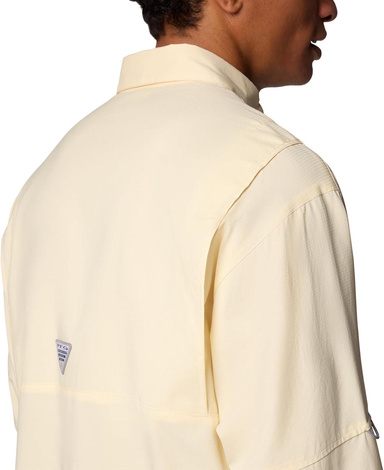 imageColumbia Mens PFG Tamiami II UPF 40 Long Sleeve Fishing ShirtLemon Wash