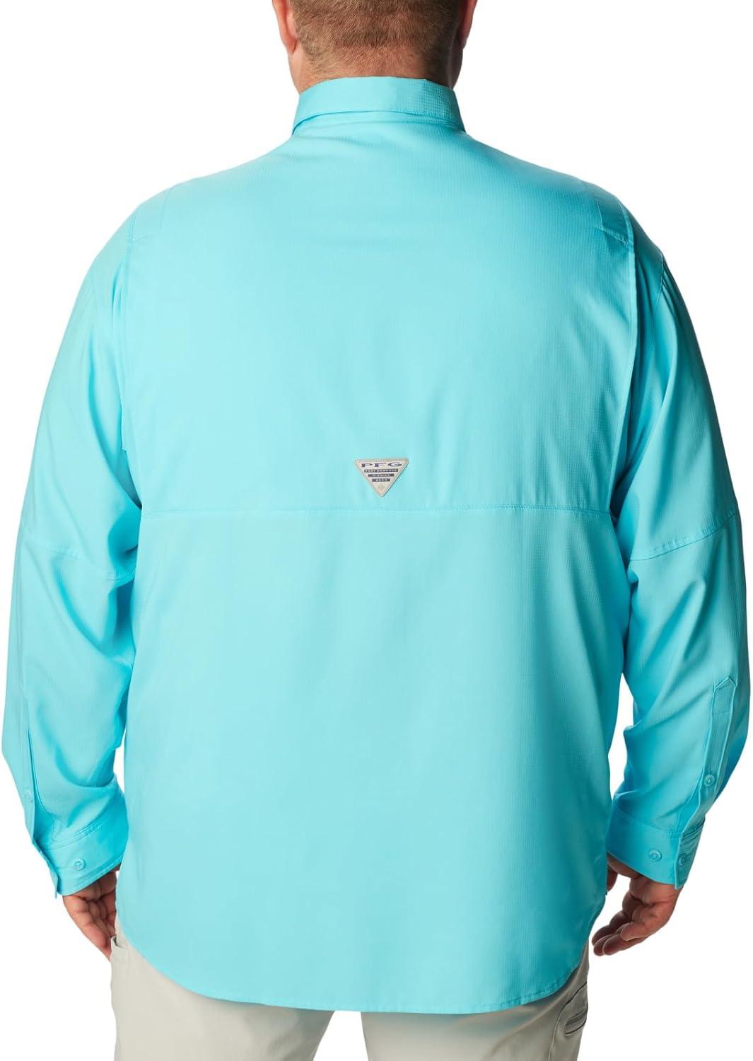 imageColumbia Mens PFG Tamiami II UPF 40 Long Sleeve Fishing ShirtOpal Blue