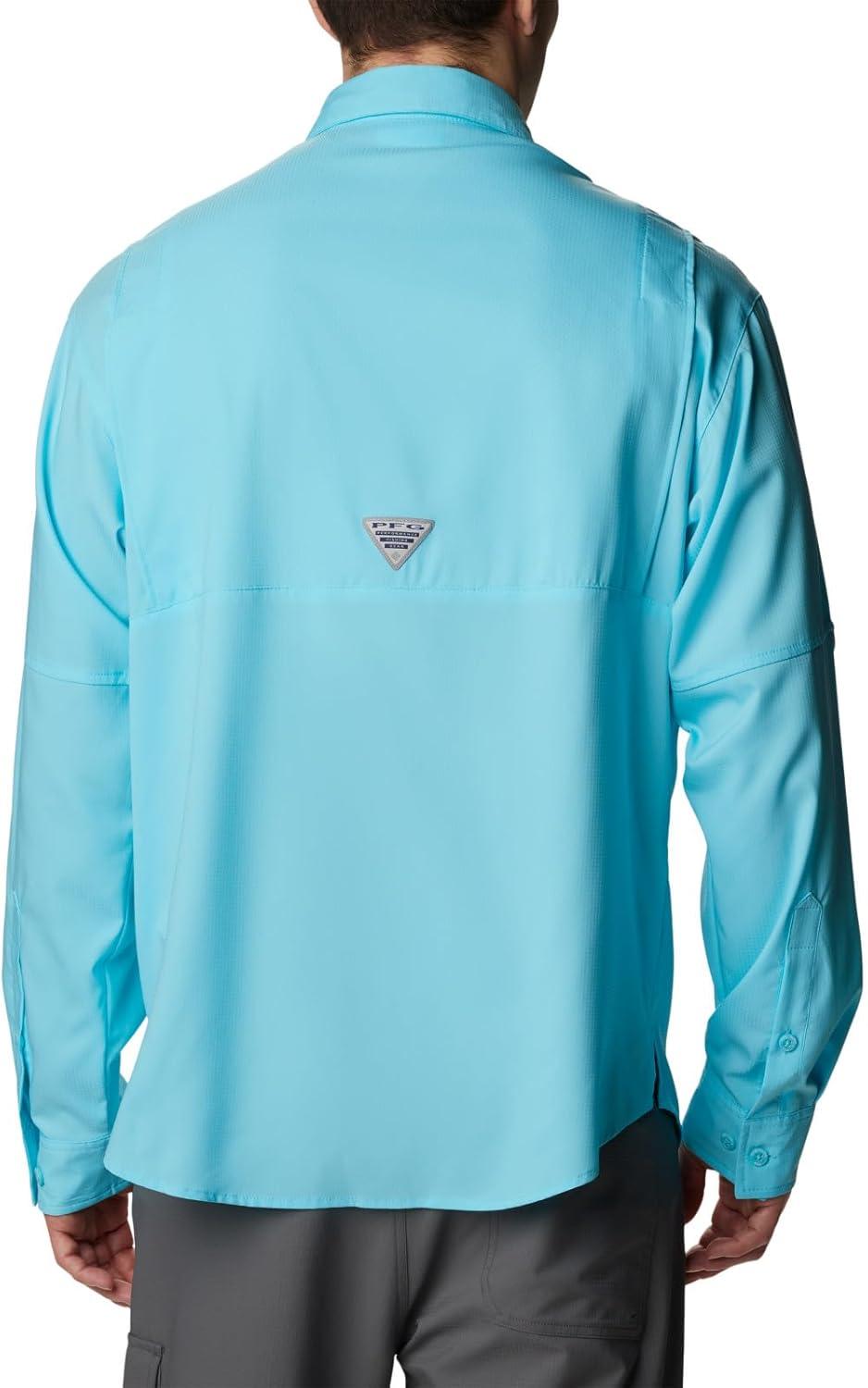 imageColumbia Mens PFG Tamiami II UPF 40 Long Sleeve Fishing ShirtOpal Blue
