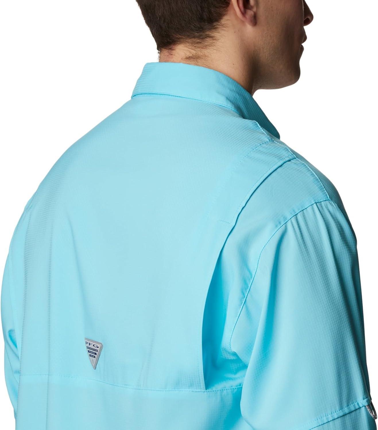 imageColumbia Mens PFG Tamiami II UPF 40 Long Sleeve Fishing ShirtOpal Blue