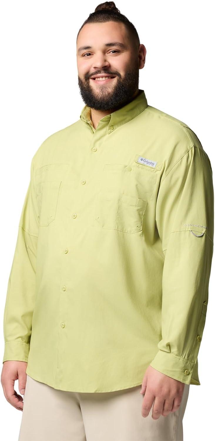 imageColumbia Mens PFG Tamiami II UPF 40 Long Sleeve Fishing ShirtPear