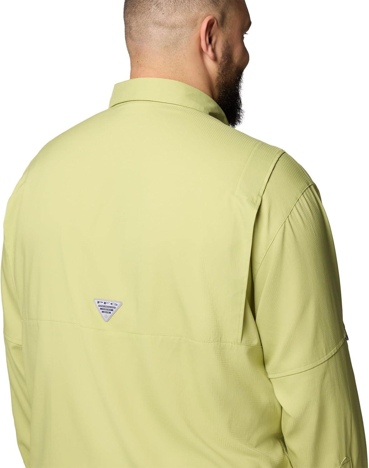 imageColumbia Mens PFG Tamiami II UPF 40 Long Sleeve Fishing ShirtPear