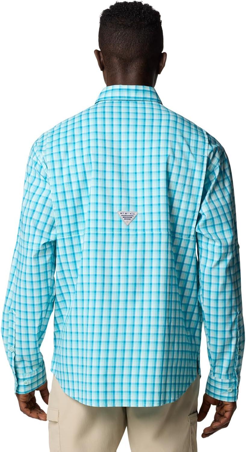 imageColumbia Mens PFG Tamiami II UPF 40 Long Sleeve Fishing ShirtSpray Gradient Check