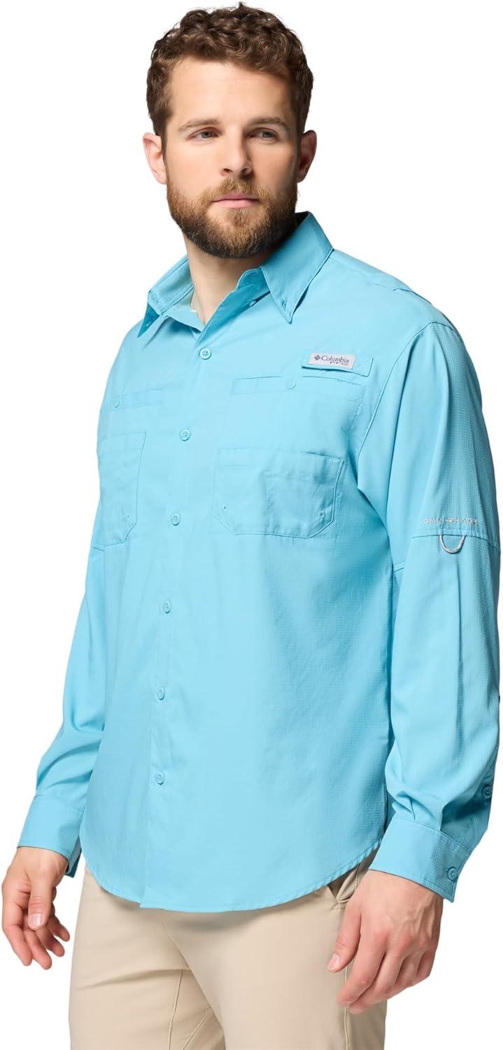 imageColumbia Mens PFG Tamiami II UPF 40 Long Sleeve Fishing ShirtVintage Blue