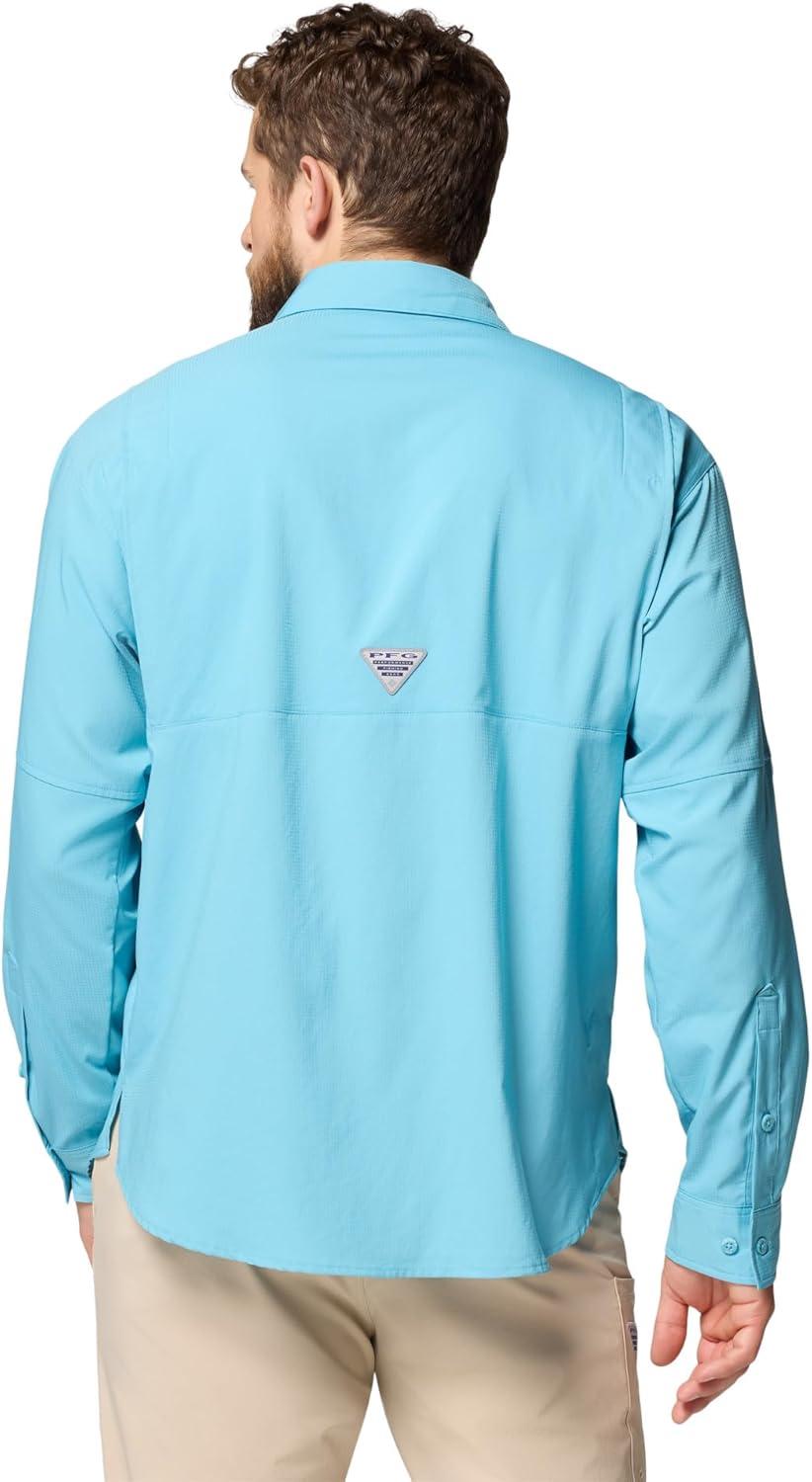 imageColumbia Mens PFG Tamiami II UPF 40 Long Sleeve Fishing ShirtVintage Blue