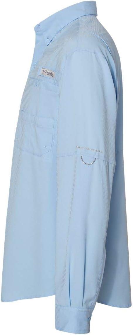 imageColumbia Mens PFG Tamiami II UPF 40 Long Sleeve Fishing ShirtWhite Cap
