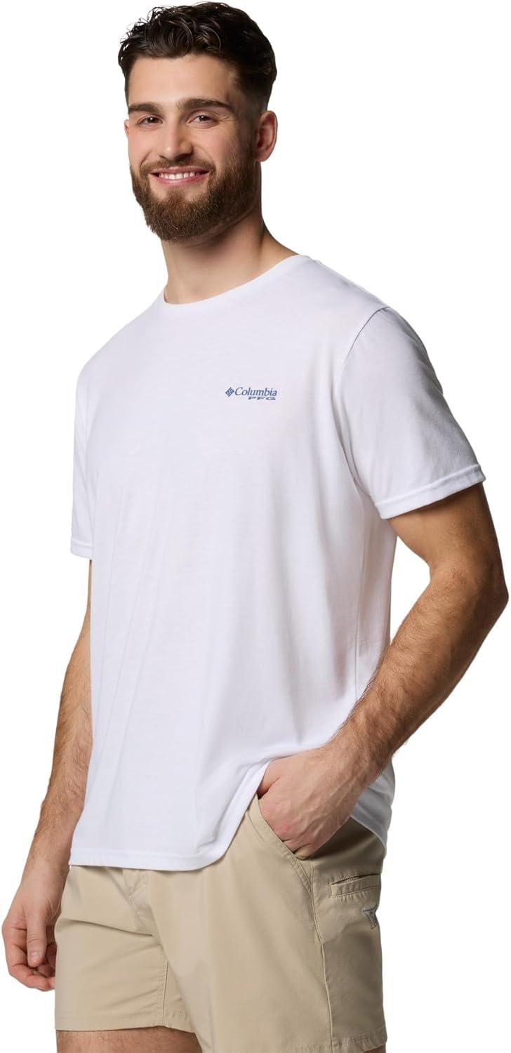 imageColumbia Mens PFG Uncharted Graphic TeeWhite HeatherPfg Catch My Drift