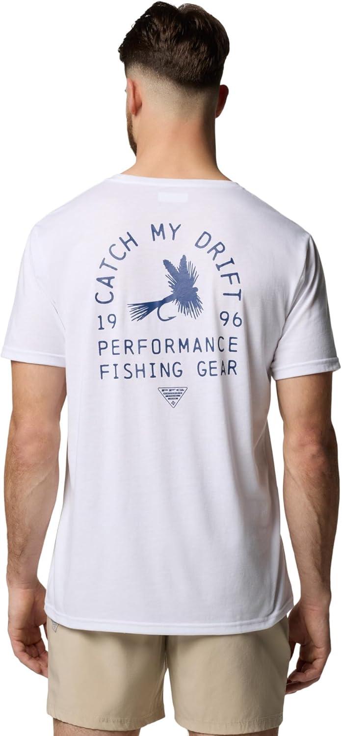 imageColumbia Mens PFG Uncharted Graphic TeeWhite HeatherPfg Catch My Drift