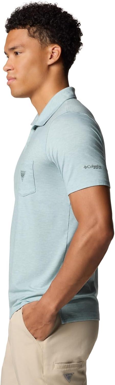 imageColumbia Mens PFG Uncharted PoloCrushed Blue Heather
