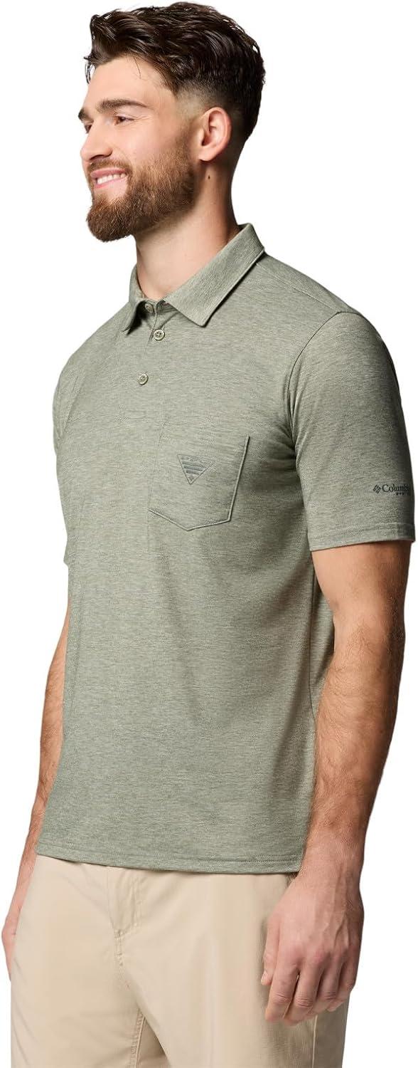 imageColumbia Mens PFG Uncharted PoloCypress Heather 2024
