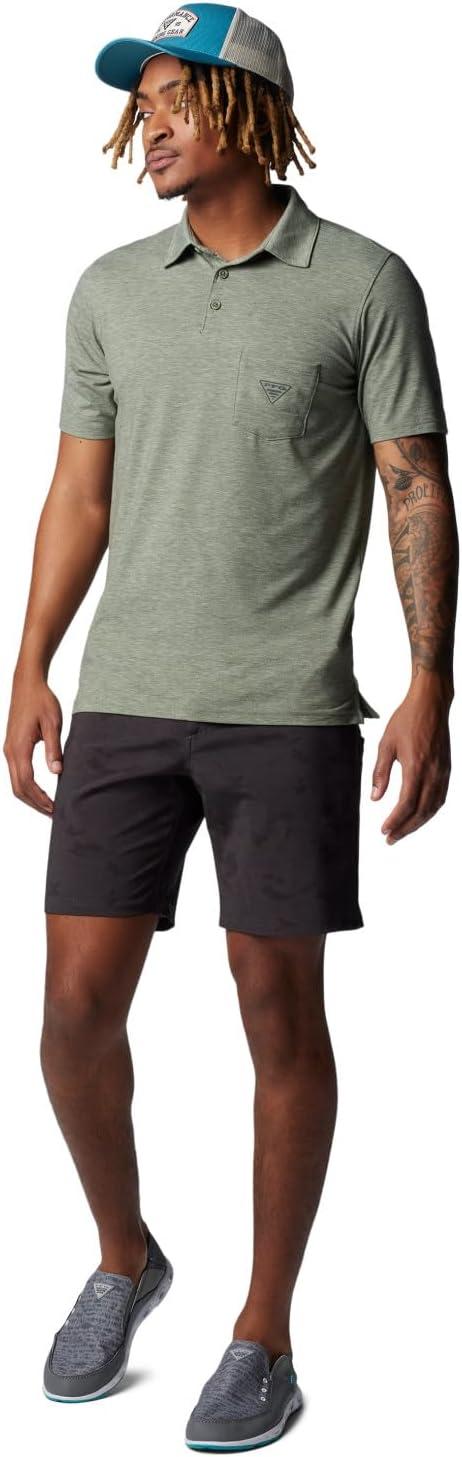 imageColumbia Mens PFG Uncharted PoloCypress Heather