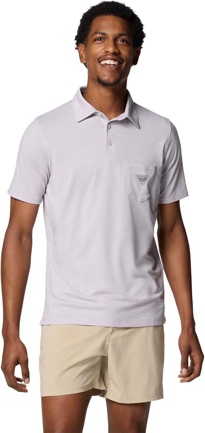 imageColumbia Mens PFG Uncharted PoloLavender Pearl Heather