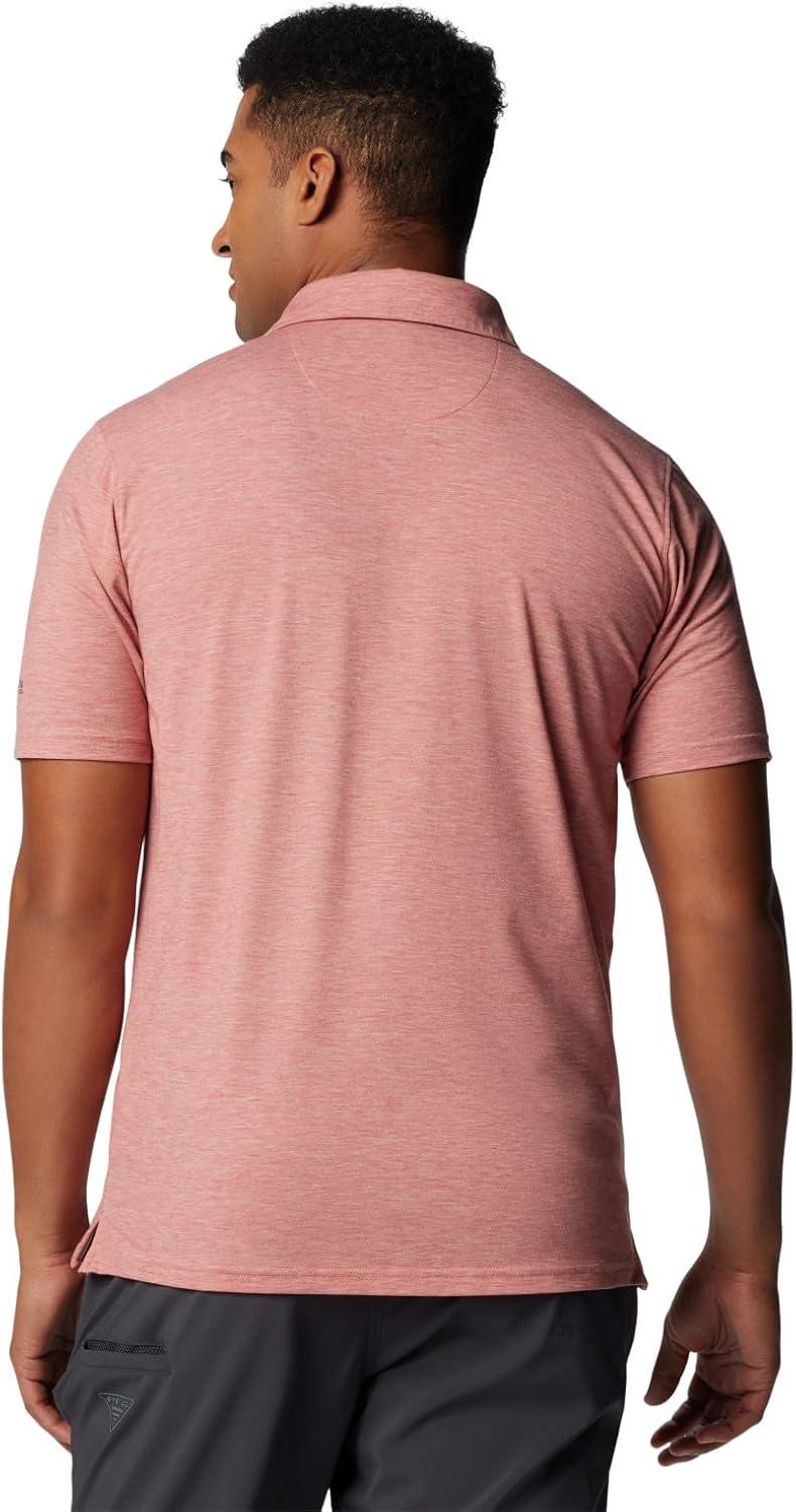 imageColumbia Mens PFG Uncharted PoloSandalwood Pink Heather