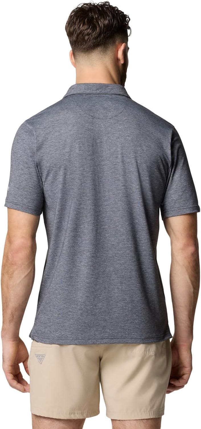 imageColumbia Mens PFG Uncharted PoloShark Heather 2024