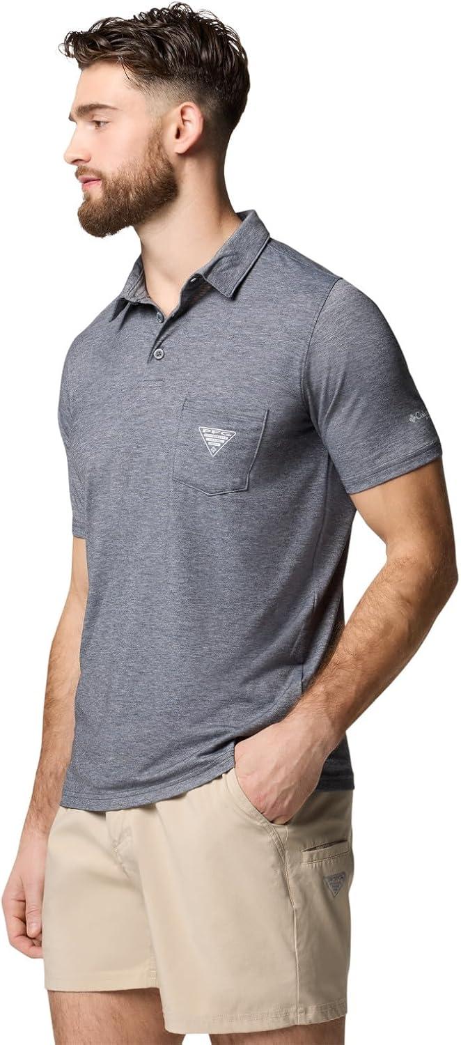 imageColumbia Mens PFG Uncharted PoloShark Heather 2024