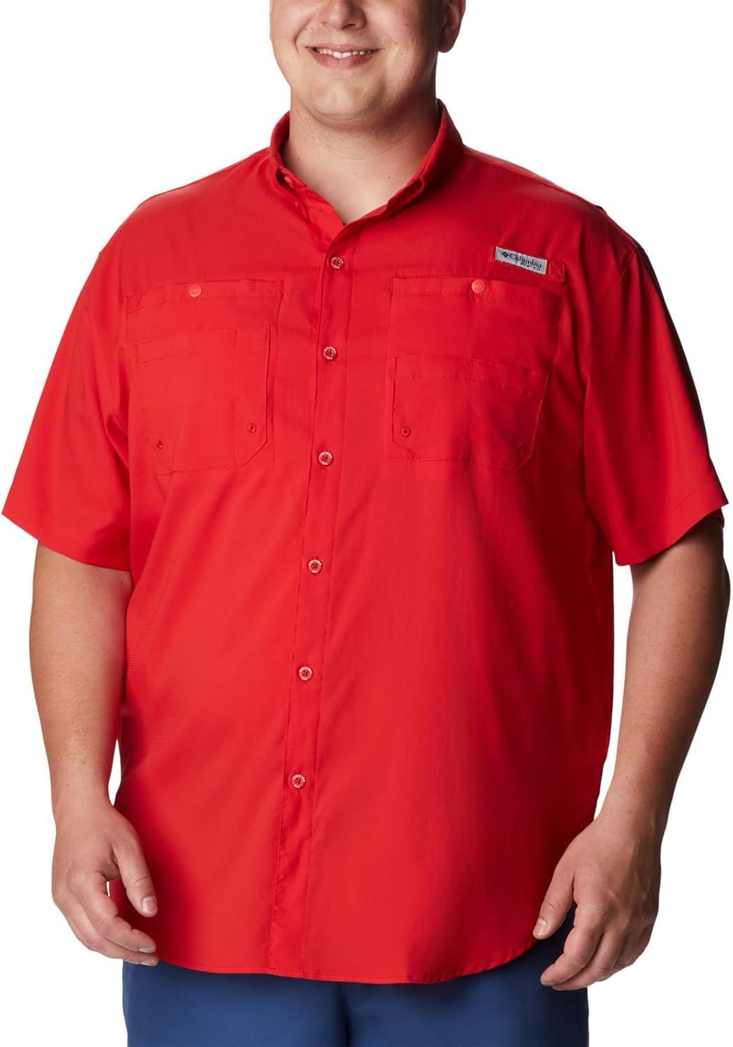 imageColumbia Mens Silver Ridge Blocked Long Sleeve ShirtRed Spark