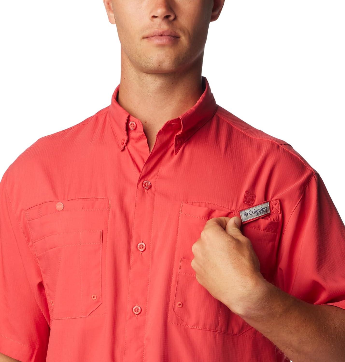 imageColumbia Mens Silver Ridge Blocked Long Sleeve ShirtSunset Red